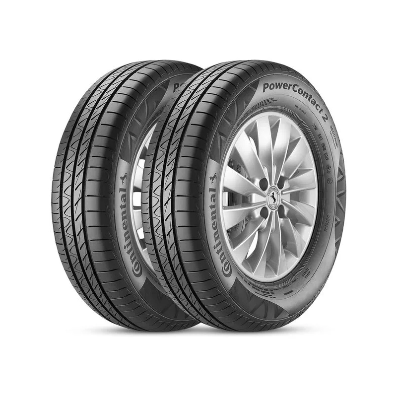 Kit 2 Pneu Continental Aro 14 175/65r14 82T PowerContact 2