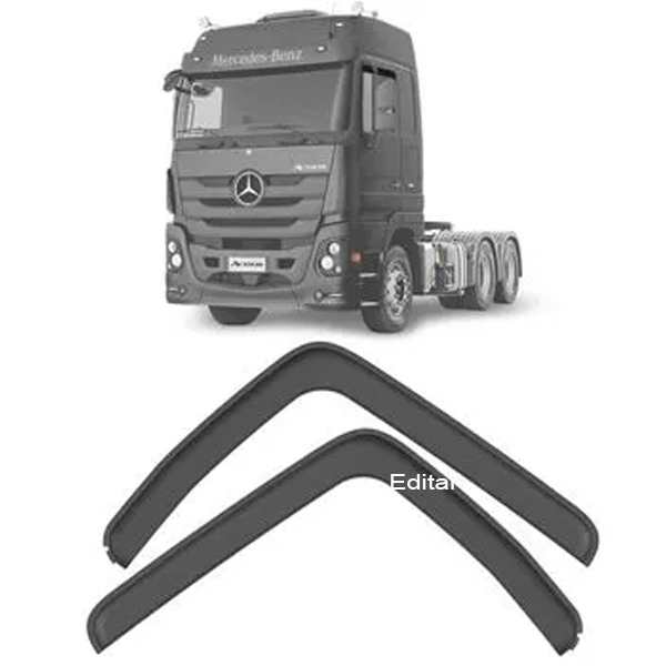 Calha de Chuva Acrílica Mercedes Benz Novo Actros 2020 a 2023 2 Portas Fabbof G089FE